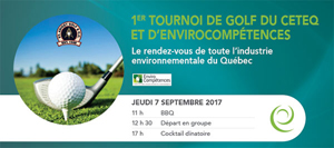 La première édition du tournoi de golf CETEQ-EnviroCompétences : un franc succès !