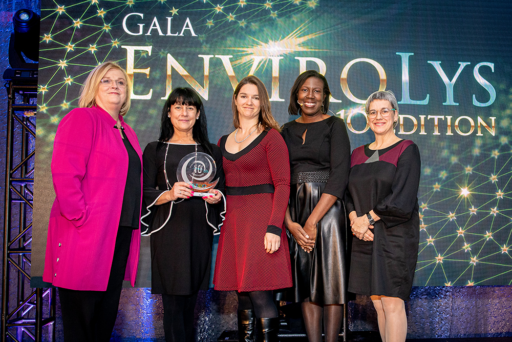 L'entreprise Boralex reçoit le prix Cœur Vert lors du 10e Gala Envirolys