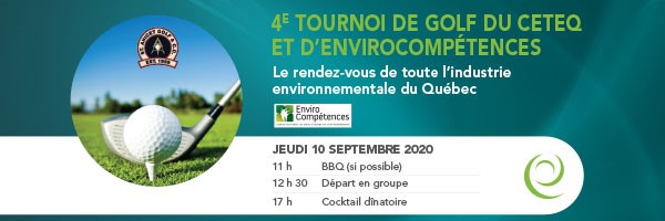 Inscrivez-vous au quatrième tournoi de golf CETEQ-EnviroCompétences !